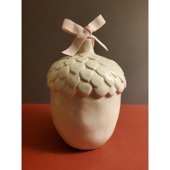 Rae Dunn Artisan Collection NEST Acorn Birdhouse/ Magenta Ceramic Birdhouse - Picture 3 of 4